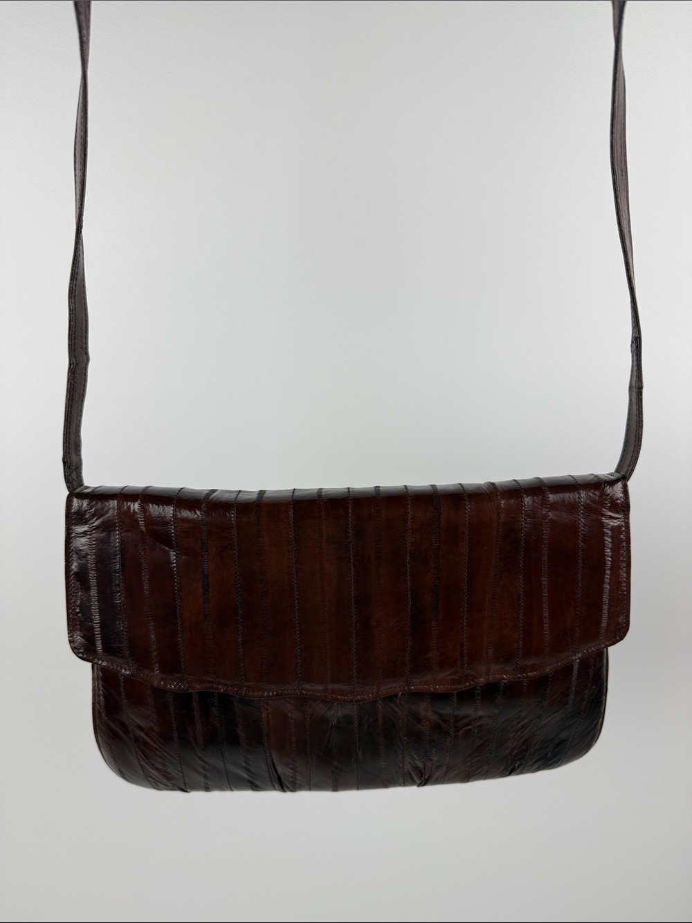Vintage eel skin shoulder bag  1970/1980